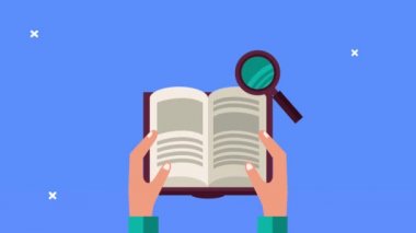 Büyüteç öğrenme animasyonu içeren ders kitabı kaynağı