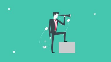 Teleskop karakteri olan zarif bir iş adamı.