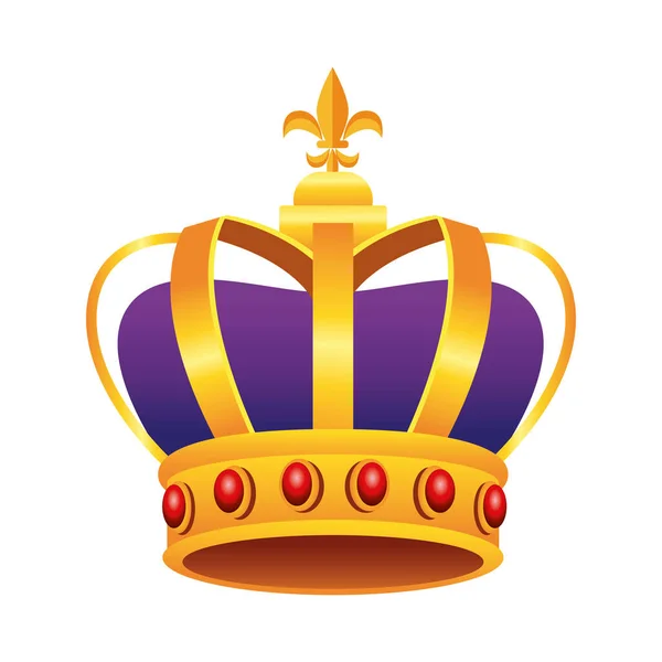 Krona mardi gras tillbehör ikon — Stock vektor