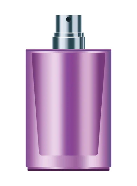 Lila bőrápoló spray flakon termék ikon — Stock Vector