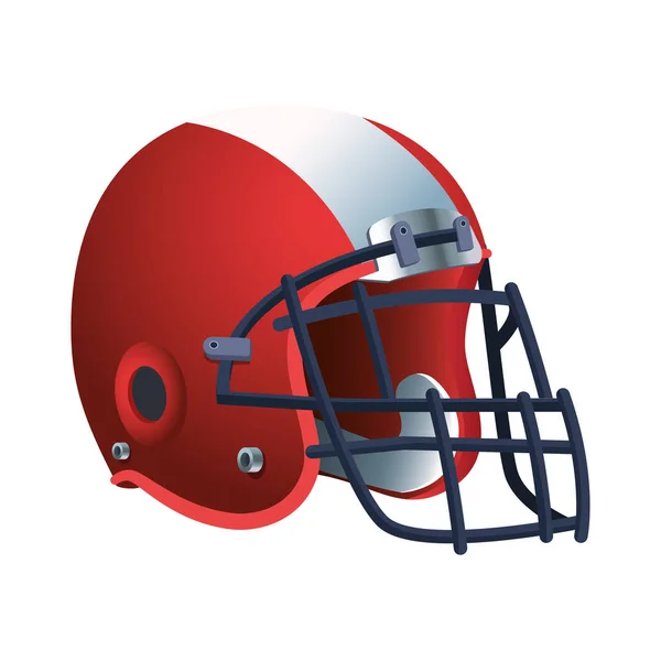 American Football Helm Ausrüstung Ikone — Stockvektor