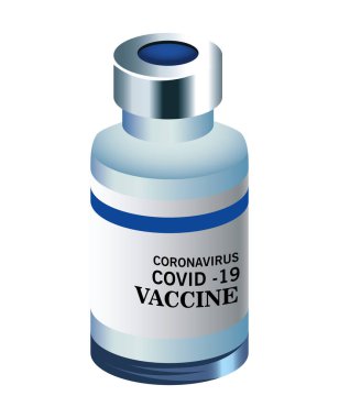 covid19 virüs aşısı şişe izole ikonu