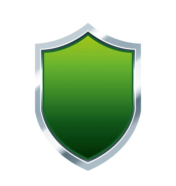 Schild-Schutzschild grünes Schutzsymbol — Stockvektor