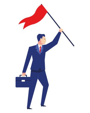 Başarılı avatar karakterli zarif bir işadamı.