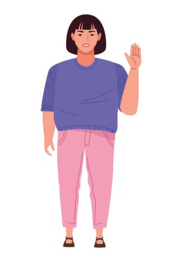 büyük güzel kadın avatar karakter simgesi