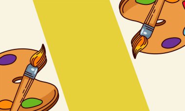 Okula geri dön. Paletleri boya ve fırçala.