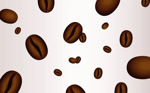 Плакат вкусного кофе с рисунком семян — стоковый вектор