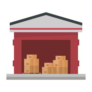 Depo posta servisindeki kutu paketlemeleri izole edilmiş