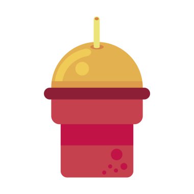 plastik kabın içinde içecek siluet biçimi simgesi