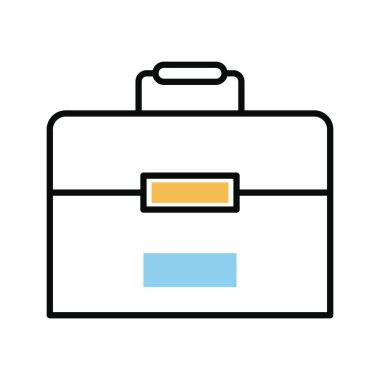 portföy evrak çantası satırı ve biçim simgesi