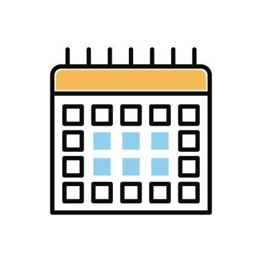 takvim hatırlatıcı tarih satırı ve biçim simgesi