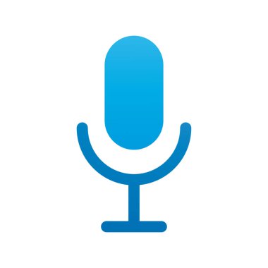 mikrofon ses siluet biçimi simgesi