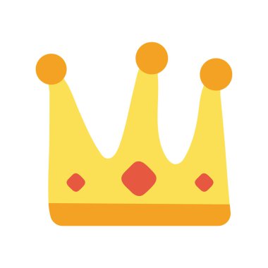 Mutlu yıllar Taç Kutlaması Düz Stil Simgesi