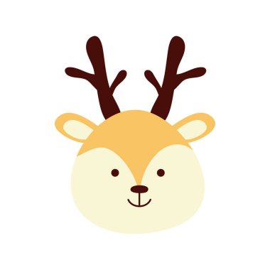 Sevimli ren geyiği, küçük hayvan başlı karakter