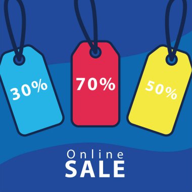 İndirim yüzdesi olan etiketler düz biçim simgesi