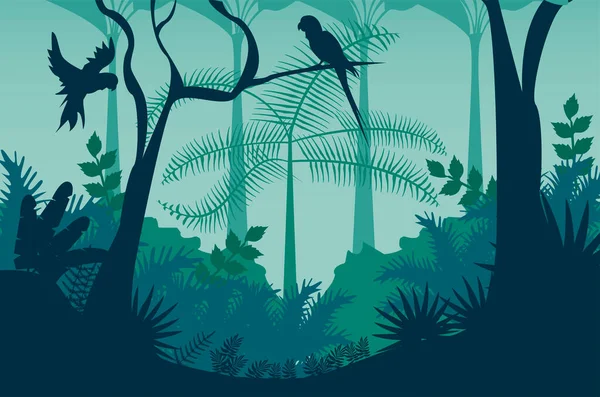 vahşi doğa papağanların uçtuğu bir yer.