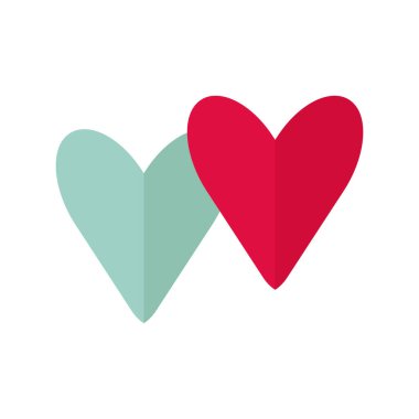 Kalp sevgililer günü simgelerini sever