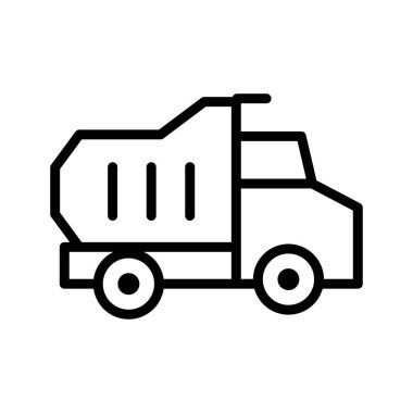 çöp kamyonu taşıma aracı satır simgesi