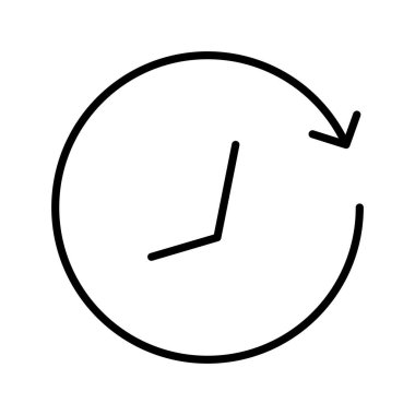 Satır biçimi simgesi etrafında ok olan saat saati