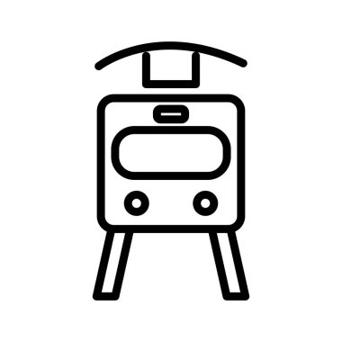 yeraltı metro taşıma aracı çizgisi simgesi