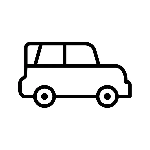 Voiture transport véhicule ligne style icône — Image vectorielle