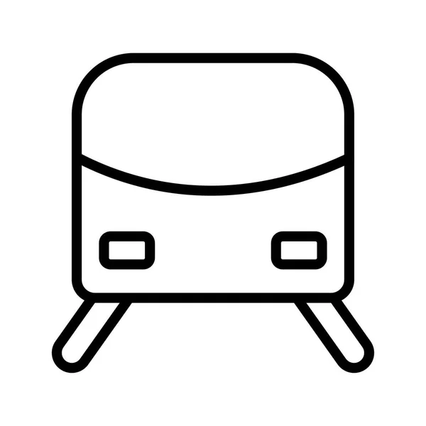 지하철 컨베이어 차량 라인 스타일 아이콘 — 스톡 벡터