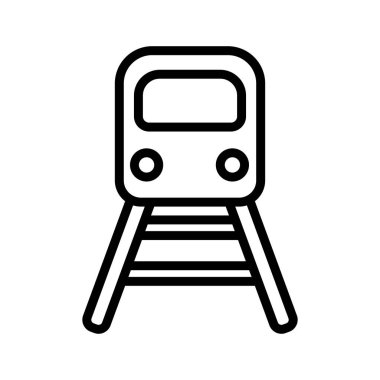 Metro taşıma aracı satır biçimi simgesi