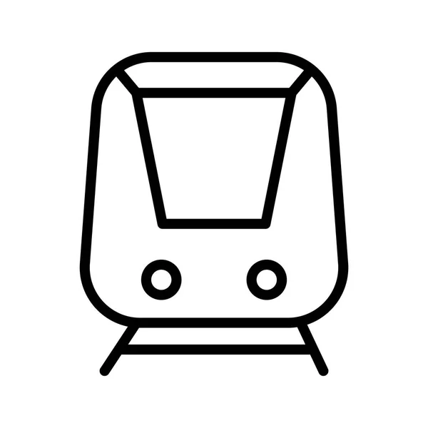 Metro metro metro metro voertuig lijn stijl pictogram — Stockvector