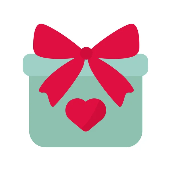 Boîte cadeau couleur cadeau icône rose — Image vectorielle