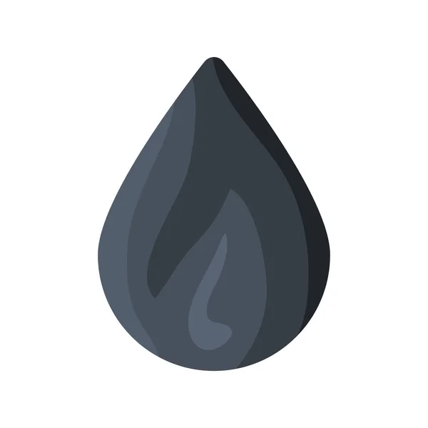 Oil drop petroleum resource icon — Stock Vector