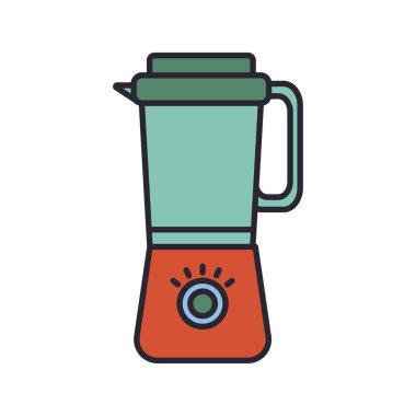 Mutfak karıştırıcı aygıt satırı ve renk biçimi simgesi