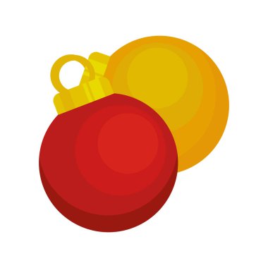 Mutlu noeller Altın ve kırmızı balolar