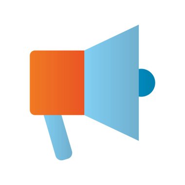 megafon sesi düz biçim simgesi