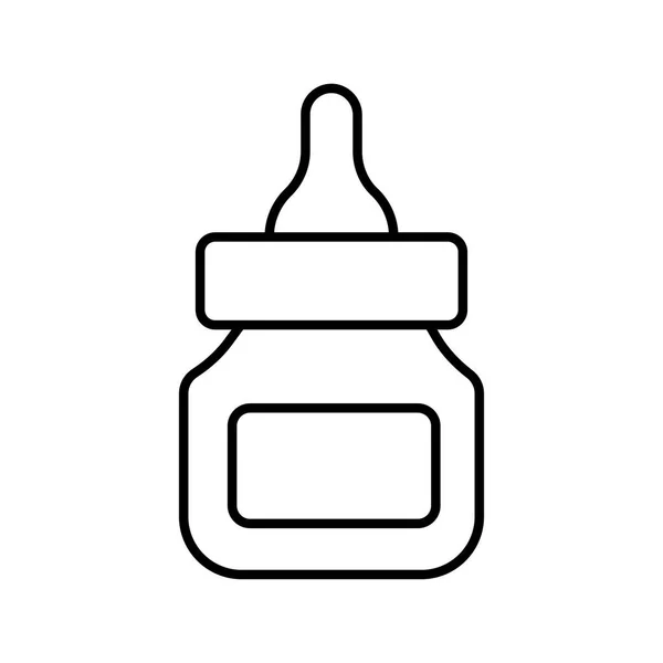 Médicament dropper ligne style icône — Image vectorielle