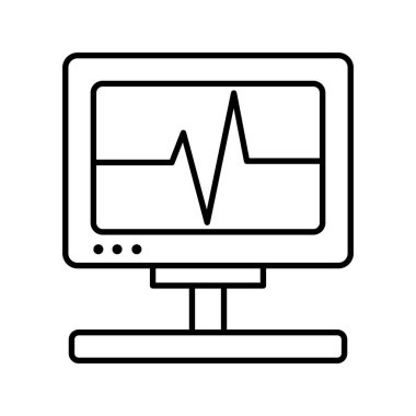 makine kardiyolojisi test çizgisi biçimi simgesi