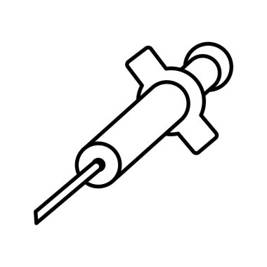 Kalın şırınga çizgisi biçiminde aşı