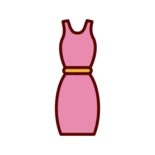 Różowy kobieta garnitur płaski styl ikona — Wektor stockowy