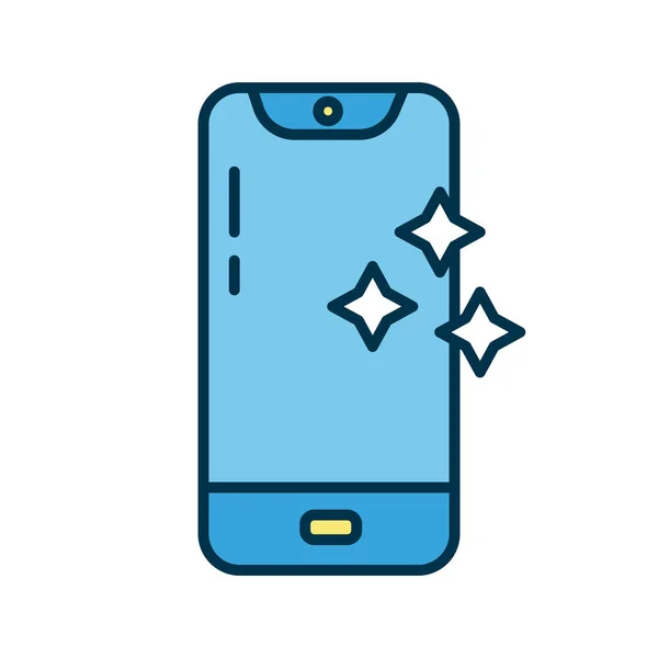 Smartphone limpio icono de estilo plano — Vector de stock