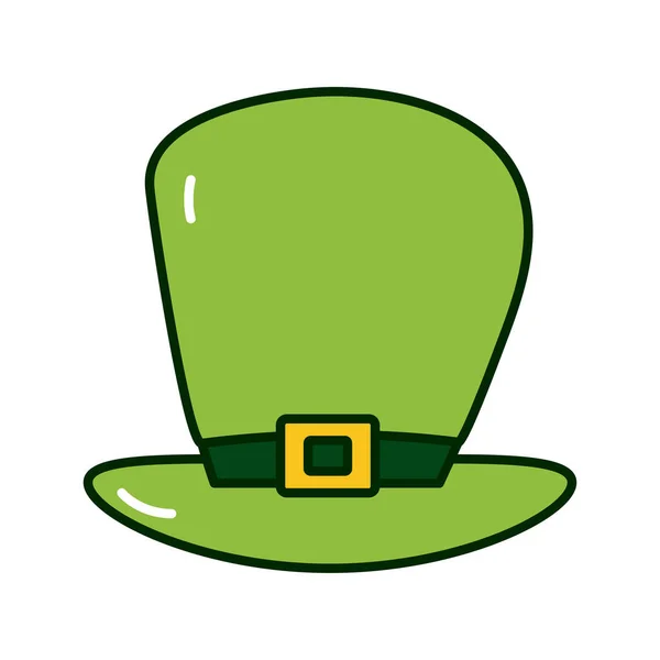 Leprechaun tophat st patricks icône jour — Image vectorielle