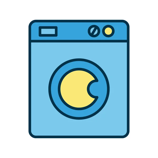 Значок плоского стилю пральної машини — стоковий вектор