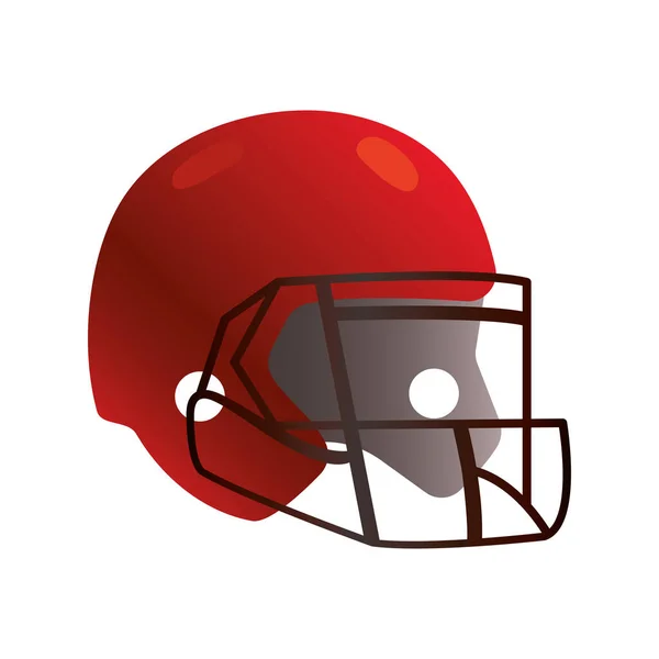 Amerikansk fotboll hjälm utrustning ikon — Stock vektor