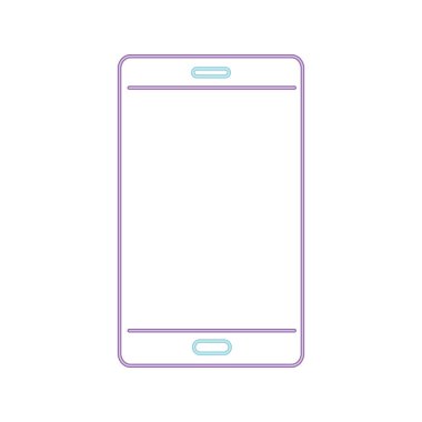 akıllı telefon aygıtı çizgi renk simgesi