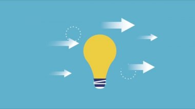 Ok animasyonlu ampul ışığı fikri