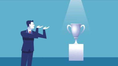 Kupa ödüllü zarif bir işadamı.