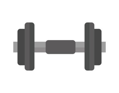 spor salonu halteri aksesuar izole simgesi
