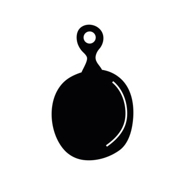 Mutfak gereçleri siluet biçimi simgesi