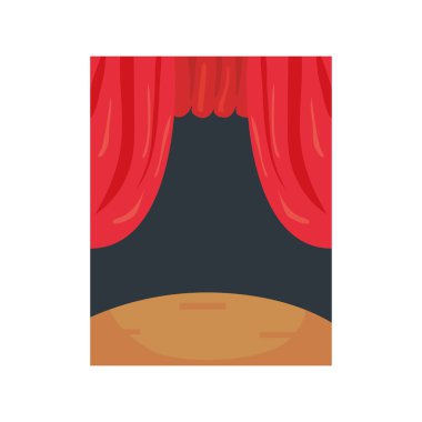 tiyatro sahnesi izole edilmiş simge