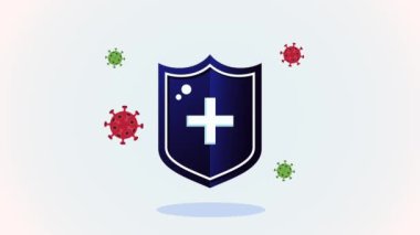 covid19 kalkan ile virüs parçacıkları