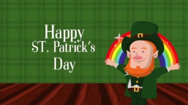 Mutlu Aziz Patrikler Günü Leprikon ve gökkuşağı harfleriyle