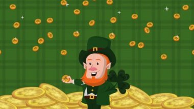 Mutlu Aziz Patrick Günü Leprikon Hazine paralarıyla